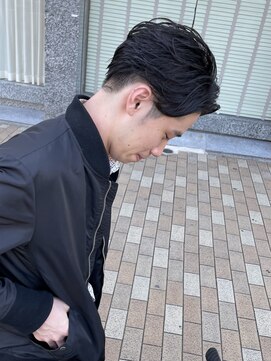 イナズマヘアー(INAZUMA HAIR) ◎men's 刈り上げセンターパート×ゆるパーマ◎