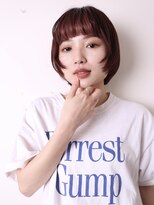 ヨファヘアー 岡本店(YOFA hair) 似合わせ姫カットワンカールシアーカラーショートボブ0503