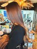 【カラーもされたい方】髪質改善ストレート+カラー+カット￥27170～