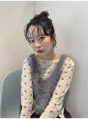 ふわふわお団子ヘア