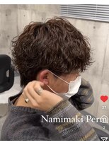 ビカム 名駅(become)&nbsp;【メンズ刈り上げない波巻きパーマ】ネープレス無造作束間名古屋