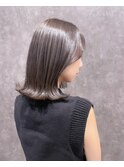 艶々美髪ミディ◆外ハネナチュラルスタイル/暗髪