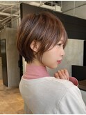 ショートヘア/前髪あり/髪質改善/白髪ぼかし/阪急豊中