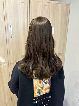 ローレンジウ(LOREN JU) 透明感髪質改善ベージュダブルカラーミルクティーグレージュ