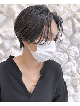 ヘアサロン エフ 渋谷(F) ハンサムショート#小顔魅せショート#20代30代40代