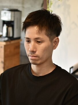 リム メンズヘア(LIM men's hair) 束感ショートアップバング【メンズカット/倉敷/中島】