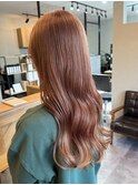 ブリーチ＊ピンクベージュロング