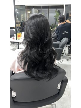 アクション 心斎橋店(ACTION) ブリーチなしアッシュグレー レイヤーカット