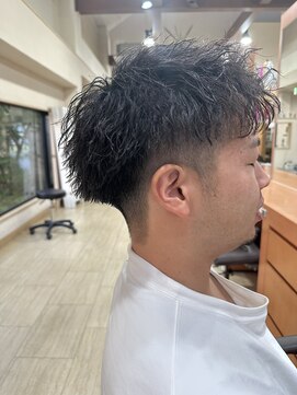 フェリア サウスガーデン(felia southgarden) ◎ツイストスパイラルパーマ×ツーブロックで爽やか好印象！