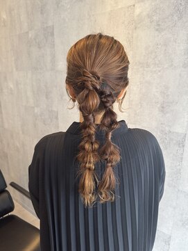 ハール(haar) 編みおろしお呼ばれヘア