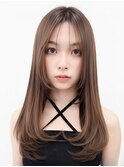 冬レイヤー◎韓国風バタフライカット艶髪