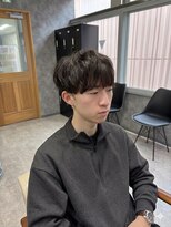 フォンド 津田沼(fond.) MEN’S HAIR/波巻きツイストスパイラル/リバースセンターパート