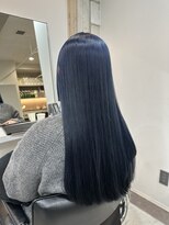 キャンバスアニュー 川崎(canvas anew.) ワンブリーチでブルーブラック