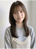 グレージュブラウンレイヤーカットクラゲウルフA14上尾20代30代