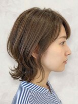 モッズヘア 足利(mod'hair) 透明感髪質改善カラーオリーブグレージュ外ハネミディ春カラー
