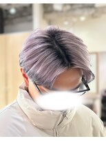 ニルバ(niLva)&nbsp;エンドカラー『ホワイトパープル×ブラック』伸ばしかけの方に◎