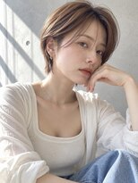 ノア(NOA) 【NOA】ハンサムショート×シースルーバング×ブラウンベージュ