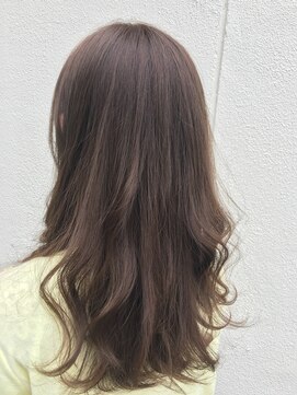 マスト ヘアー(must hair) 透明感カラーアッシュベージュ×立体感カールロング20代30代40代