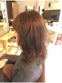 ゆるふわワンカールセミロングレイヤー