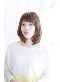 オン眉デザインカラー切りっぱなしボブ美髪マッシュウルフ/209