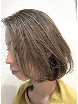 イリス バイ アルティナ 武蔵小杉店(Iris by artina)&nbsp;ハイライトカラー×ワンレンボブ 【Iris武蔵小杉】