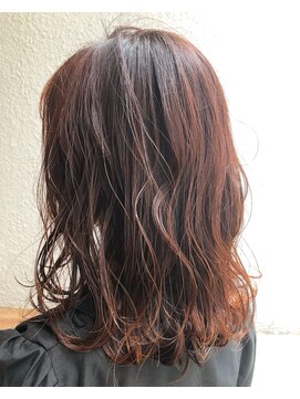 ヘアーアンドライフ ドア(hair&life Door) アプリコットオレンジ×セミディx