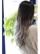 リラ ヘア サロン(rela hair salon)&nbsp;ホワイトシルバーグラデ
