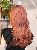 ロング×ペールピンク