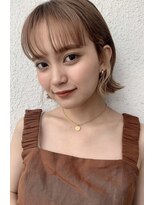 ロンドルーチェ 心斎橋(Lond luce)&nbsp;ダークアッシュ/ミディアムレイヤーカット［髪質改善/縮毛矯正］