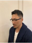 メンズカット×フェード×アップバング<理容室>