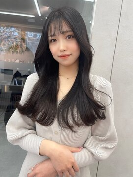 ロンド マーレ 天神大名店(Lond mare) レイヤーカット　韓国ヘアカット　グレージュ　オリーブベージュ