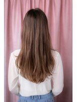 カバーヘア ブリス 北浦和(COVER HAIR bliss) ピンクベージュ大人ハイライト波巻きロングZ北浦和20代30代40代