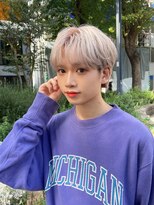 ダブル(W) メンズハイトーン/ホワイトミルクティ/ブリーチ/マッシュ/藤が丘