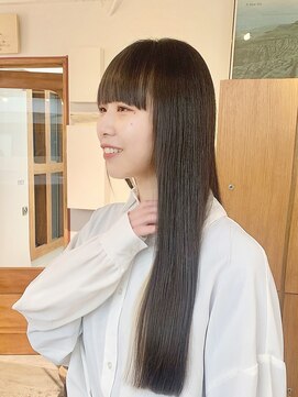 エニエンメイクス 立川(ENIEN MAKE'S) ストレートパーマ/艶髪/Aujua/ぱっつん/重めバング/