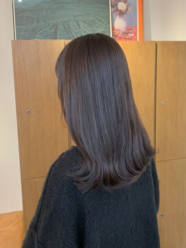 エニエンメイクス 立川(ENIEN MAKE'S) レイヤーロング/アッシュブラック/Aujua/艶髪/暗髪