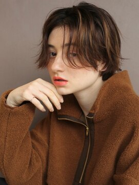 アンドレイ 表参道(andrey) [ANDREY]グレーベージュ/レイヤーロング/前髪パーマ黒髪カタログ