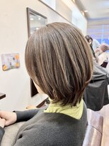 ヘアー グリーン(hair green) 30代40代50代くびれレイヤーボブスタイル【髪質改善/百合ヶ丘】