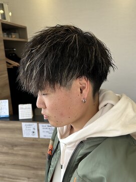 ロンデル(RONDEL) ツイストパーマ×メッシュ