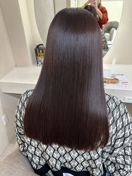 ドロシー 郡山桑野店(Dorothy) イメチェンハッシュカットフルバング似合わせレッドブラウン