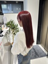 ハピネス 梅田茶屋町店(HAPPINESS) ブリーチなしダブルカラー!ワインレッド