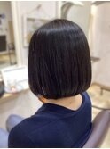 30代40代50代　縮毛矯正【リベーヌ＋野入】切りっぱなしボブ1C