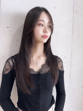 チェルシー 神戸(CHELSEA) トレンド×韓国レイヤーカット×ストレートスタイル