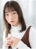 シースルーバングでツヤ髪レイヤーロングn小山10代20代30代