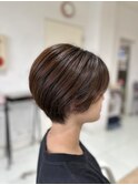 丸みショートボブ