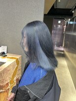 ペレ 栄店(PELE) デザインカラー/レイヤーカット/ウェットヘア/オリーブベージュ