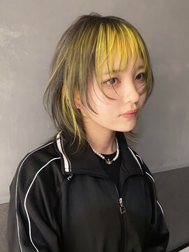 キャロルガーデンズ ボコカ 表参道(Carroll Gardens bococa) くすみオリーブ/オリーブベージュ/インナー/ブリーチ