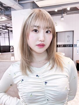 アルバム 池袋(ALBUM) くすみベージュ秋色こなれミディ_F0104