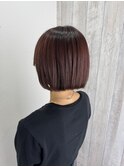 【CIEL×久光】レッドブラウンボブ