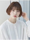 『アンフィニー東銀座』大人可愛い小顔ショートボブ丸み前下がり