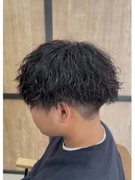 メンズギフト(men's GIFT) 刈り上げツーブロックツイストスパイラルパーマメンズマッシュ